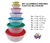 Set X 7 Contenedor Multicolor Redondo Colombraro en internet