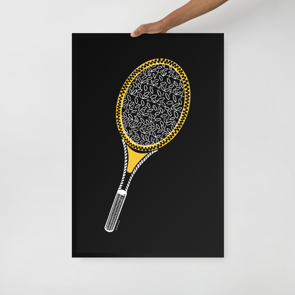 Pôster de papel fosco com moldura - Tenis