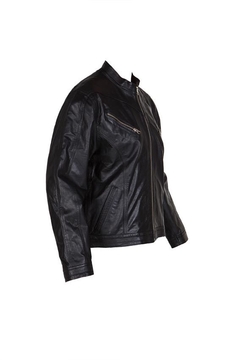 Campera de cuero cuello Mao *Art. 332 en internet