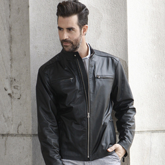Campera de Cuero bolsillos con cierre *Art. 487 - comprar online