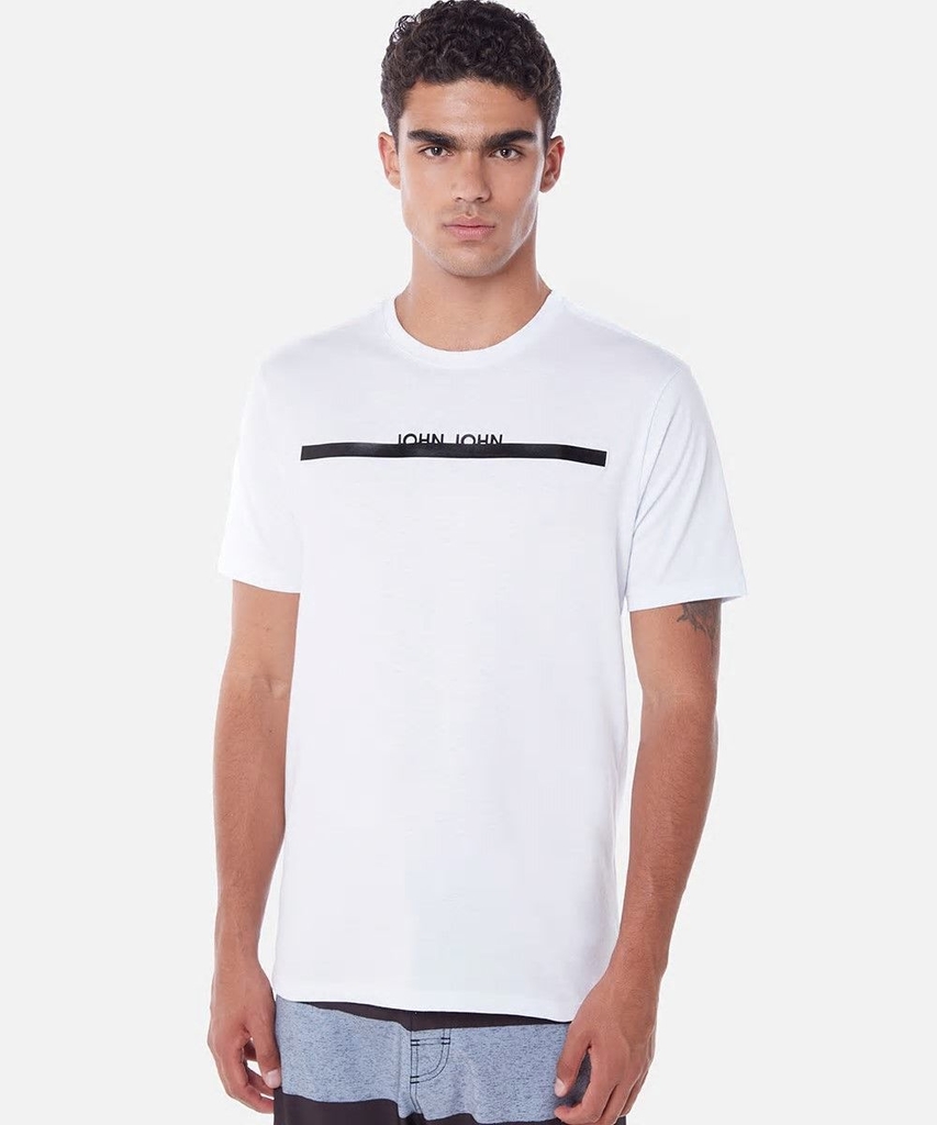 Camiseta John John John Line Masculina Branco - Compre Agora