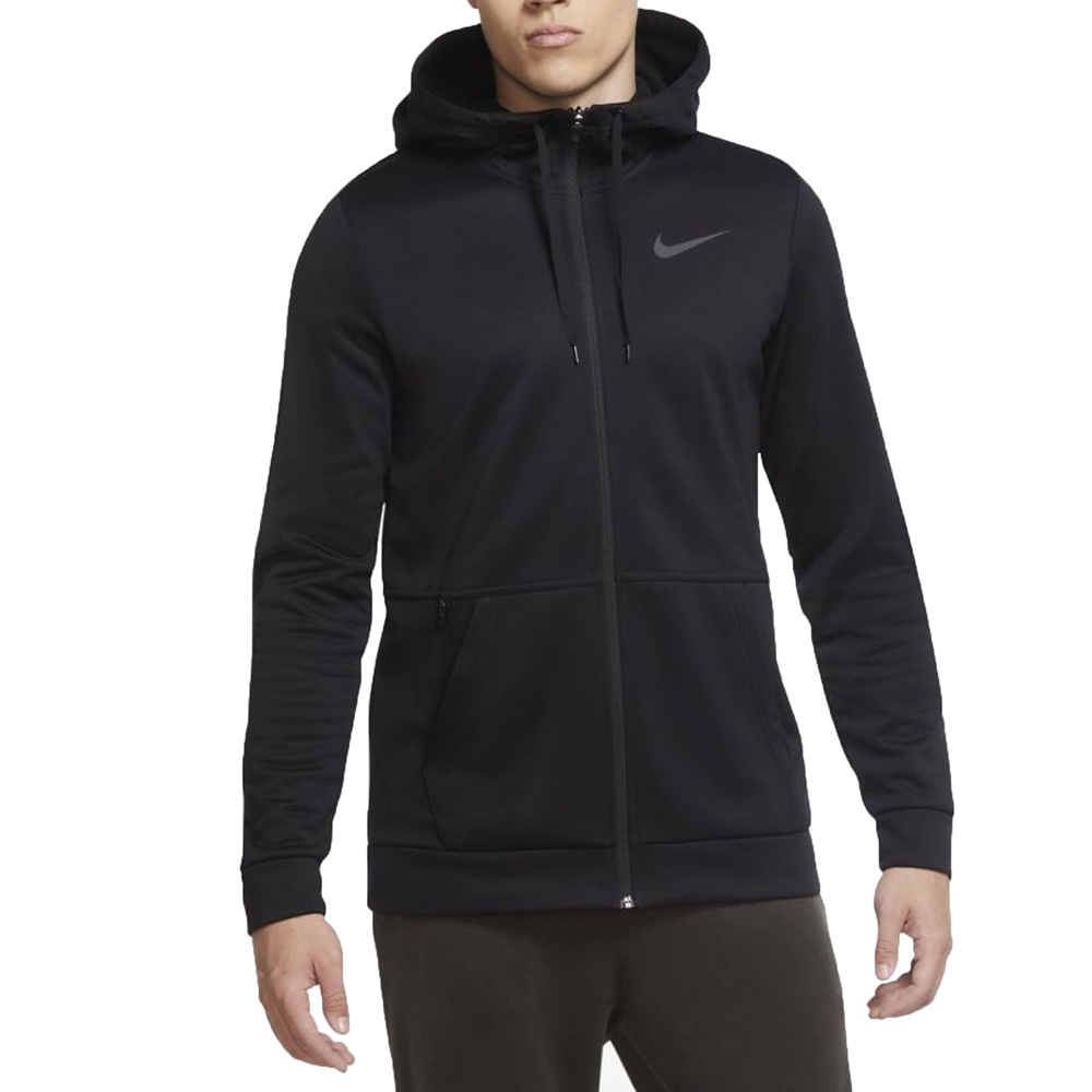 nike zipper moletom com capuz black