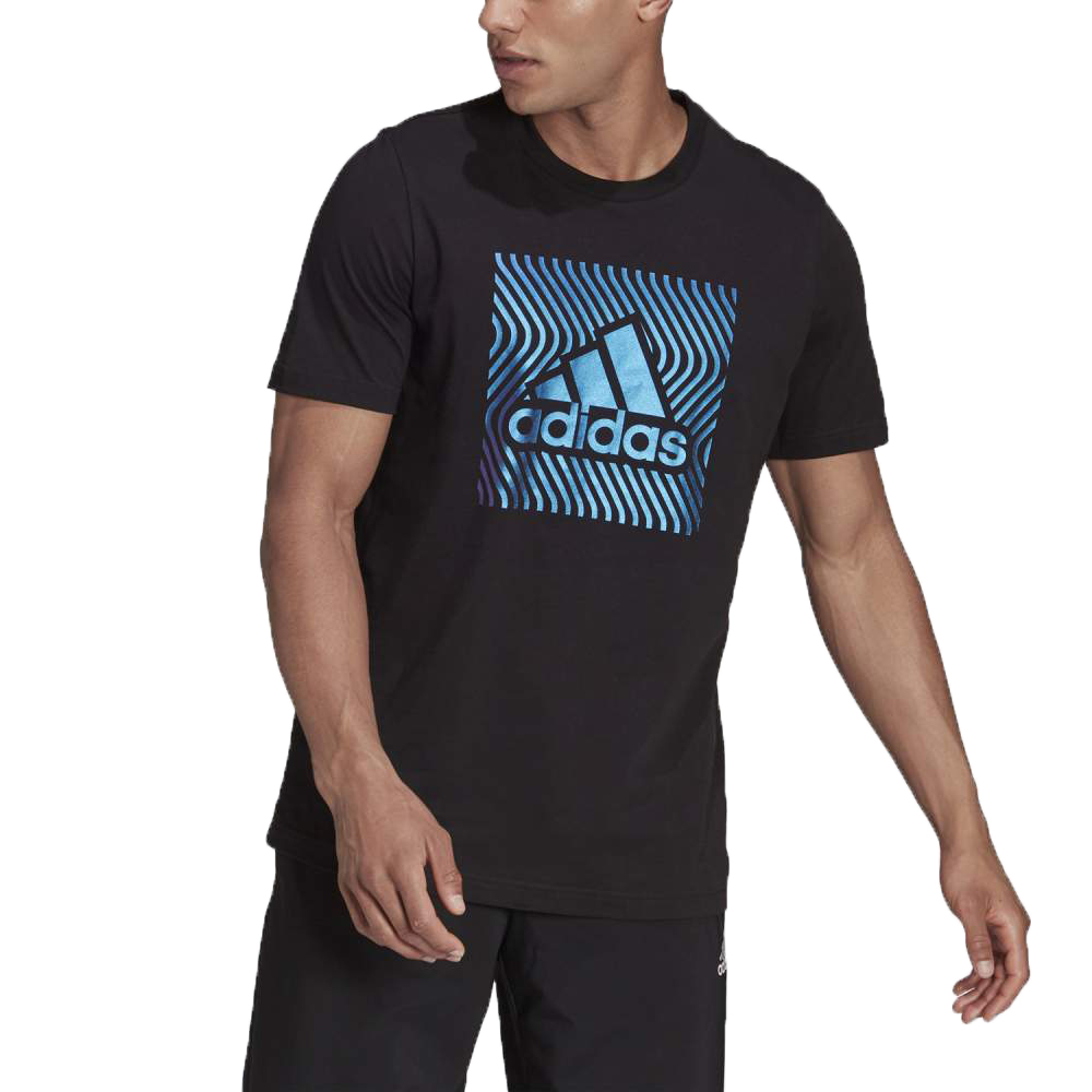 camiseta adidas logo graphic athletics masculina