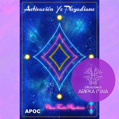 Lámina Activadora Activación yo pleyadiano 18 x 28 cm