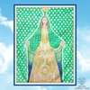 Manto de seda de la Virgen Oriana Tamaño 70 x 93 cm - comprar online