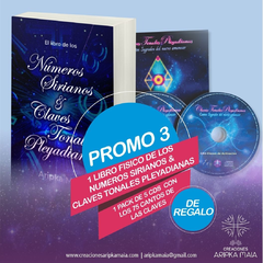 Promo 2: Libro de los Números Sirianos & Claves Tonales Pleyadianas + REGALO 1 Pack de 5 CDs