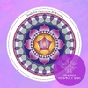 Sticker Activador Mandala de la fuerza femenina 18 cm