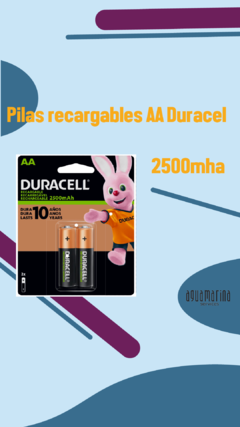 Pilas recargables AA Duracel