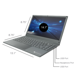 Notebook Gateway AMD Ryzen 5 3500U 256GB SSD 8GB RAM 14.1´ (FULL HD) WIN11 COLOR GRAY - tienda online