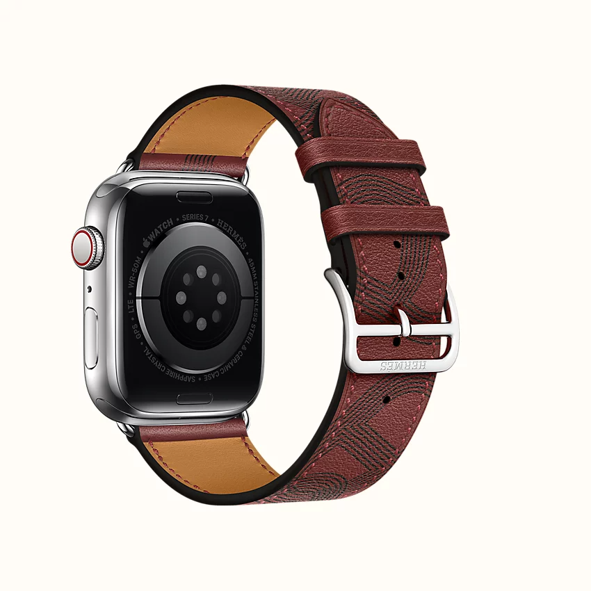 APPLE WATCH HERMÈS 7 GPS + CELULAR 45MM CAIXA DE AÇO INOXIDÁVEL