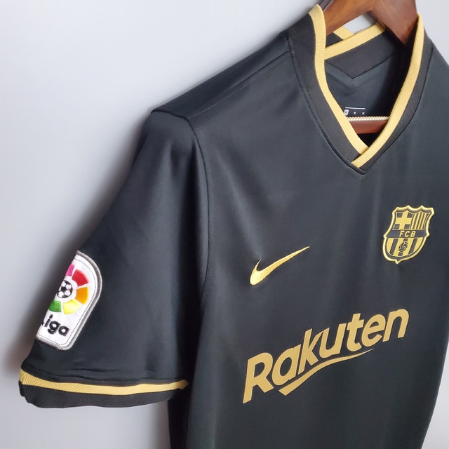 camiseta barcelona 2021 preta