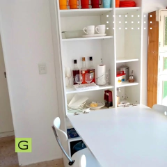 M3-C+C+L Mesa Rebatible Con Laterales y Cubo Línea Blanca - tienda online