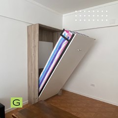 G.105 Cama Rebatible Una Plaza Vertical Línea Mixta - tienda online