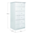 Chifonier Recto Satinado Blanco | Espacio Wallace - comprar online