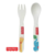 Set Comida Bebe Plato + Vaso + Cubiertos Fisher Price Bambú en internet