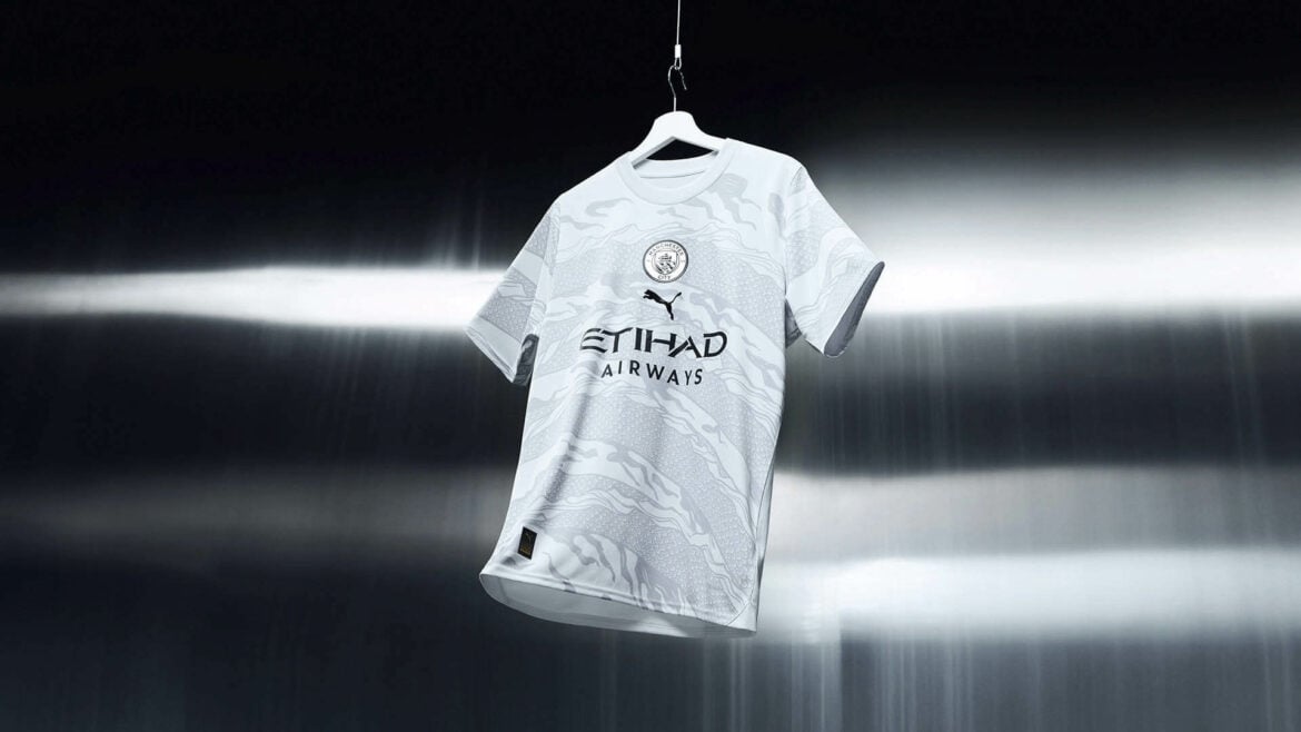 Camisa Manchester City Dragão Chinês 2024 - Puma Masculina - Cinza