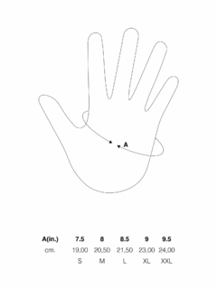 Guantes de cuero El Solitario Wolf - Checkers