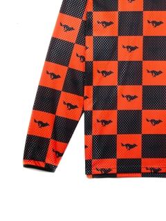 N.O.S. Wolf Checkers Orange MX Heavy Duty Jersey en internet