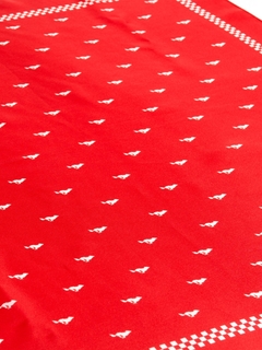 Pañuelo de Seda Lobitos Rojo - comprar online