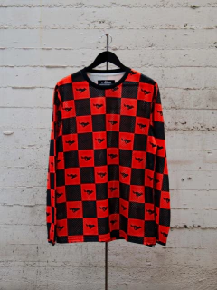 N.O.S. Wolf Checkers Orange MX Heavy Duty Jersey - Coventry Motors Ltd.