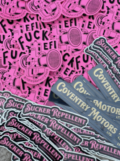 Pack 3 stickers Coventry Motors Ltd. en internet