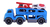 CAMION TRANSPORTADOR X2 VEHICULOS CON LUZ Y SONIDO EL DUENDE AZUL