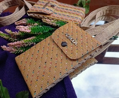 Bandolera portacelular de rafia