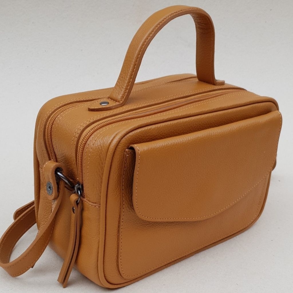 leather lunch bolsa