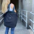 Tote reversible negra y metalizada - comprar online