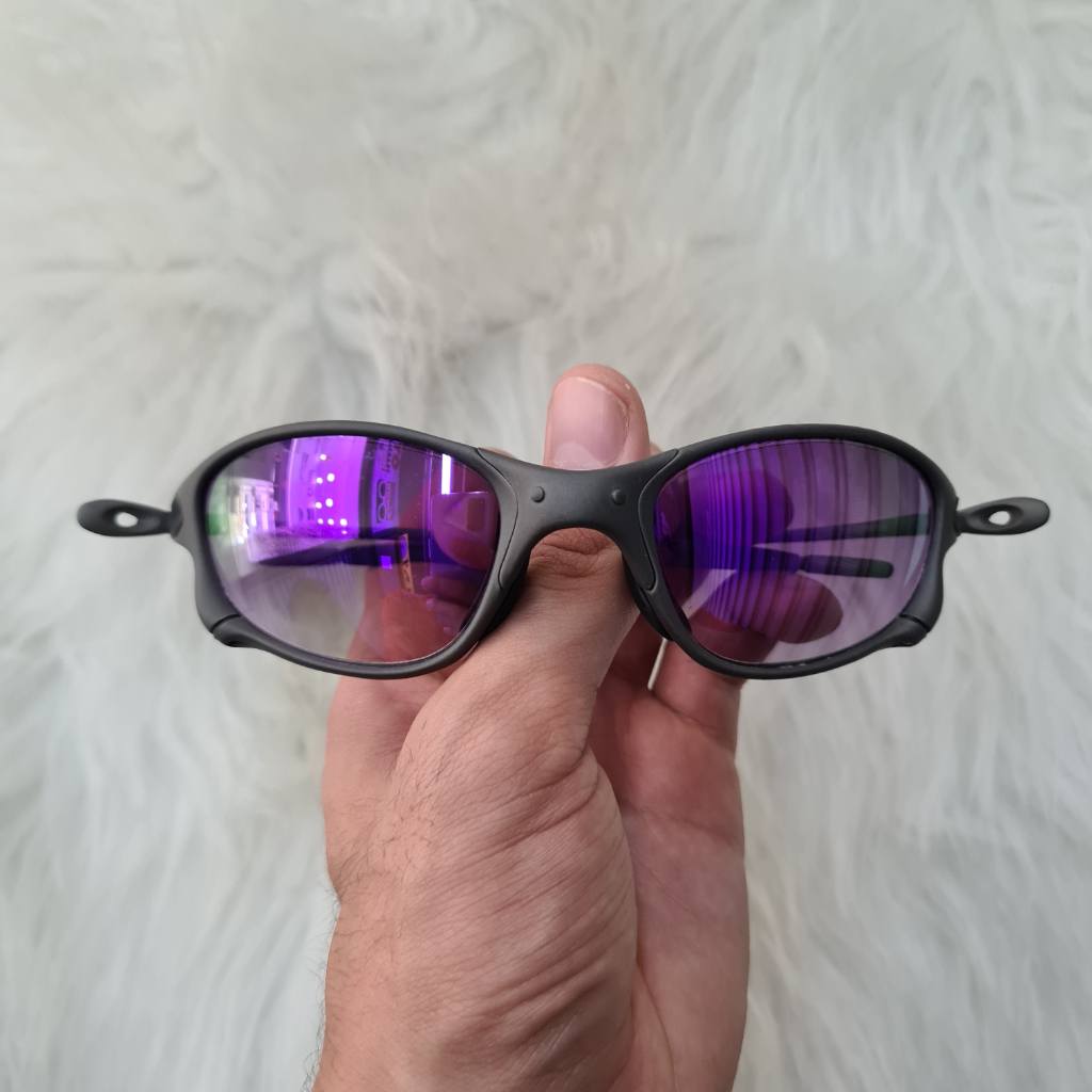 Oculos Juliet Roxo Violeta Polarizada com Cartao Teste | Óculos Masculino  Oakley Nunca Usado 39358942 | enjoei