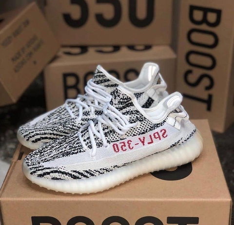 yeezy zebra cinza