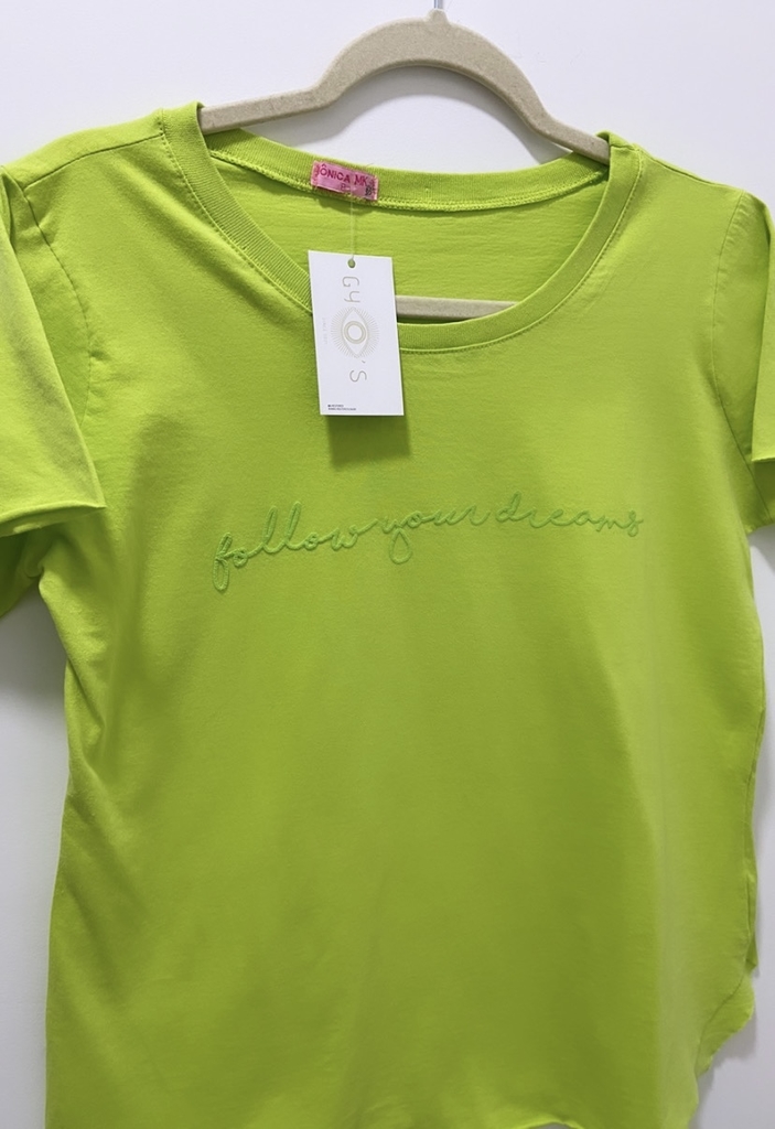 t shirt verde lima