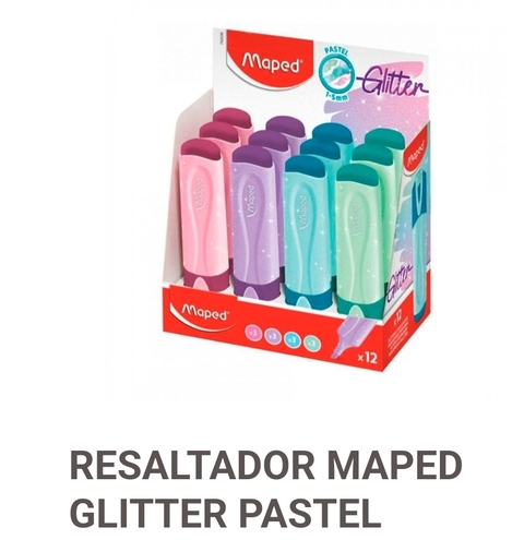 resaltador con Glitter maped