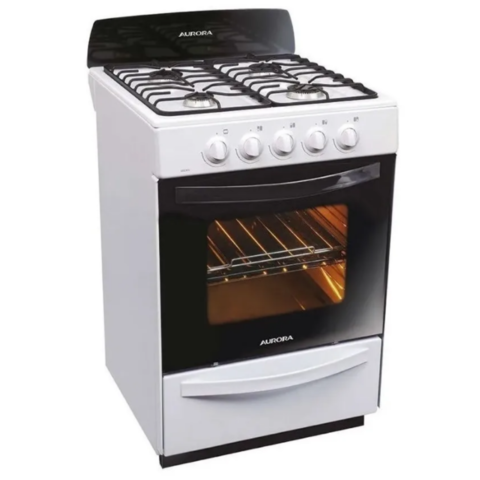 Cocina Longvie Blanca con Encendido y horno autolimpiante