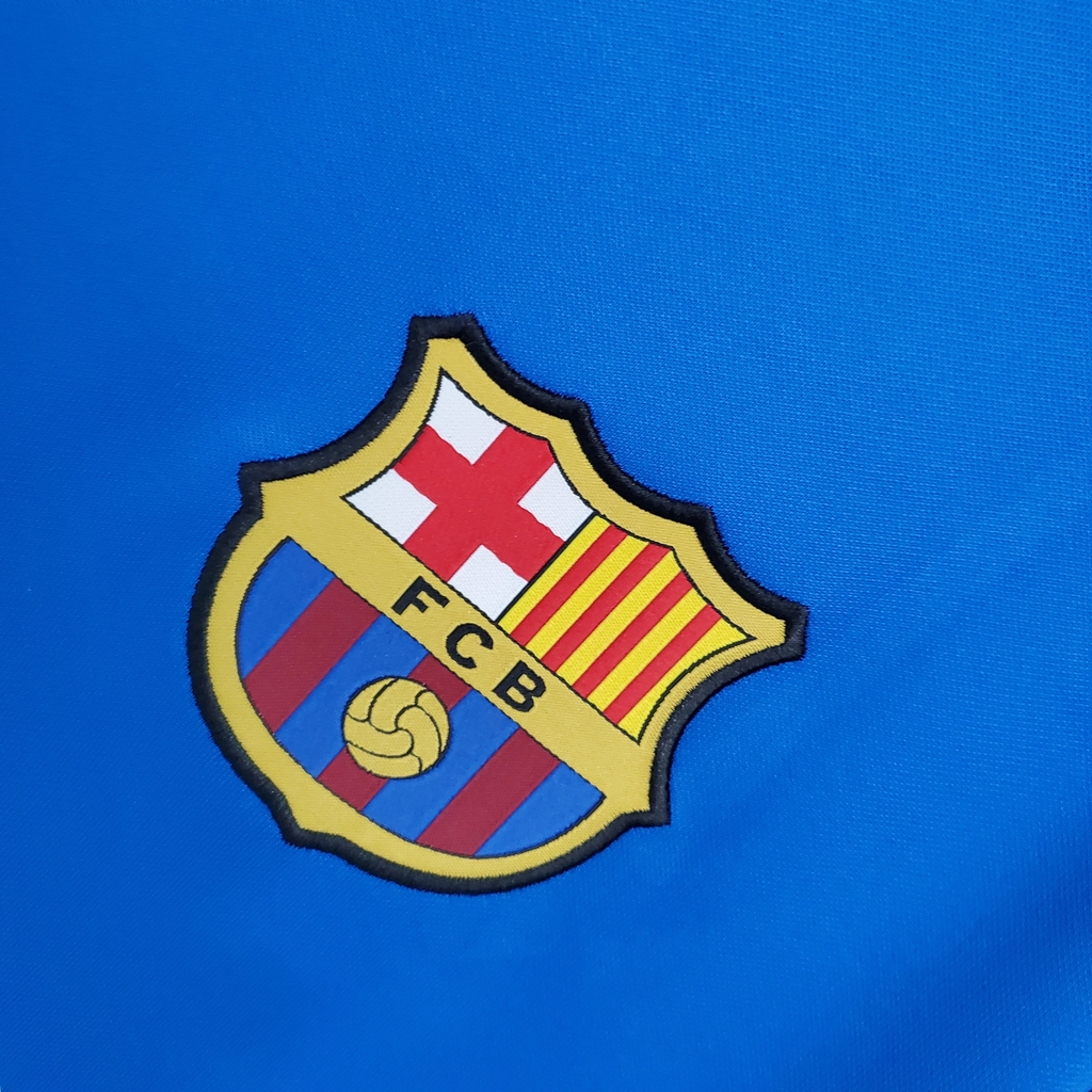 camisa barcelona treino azul