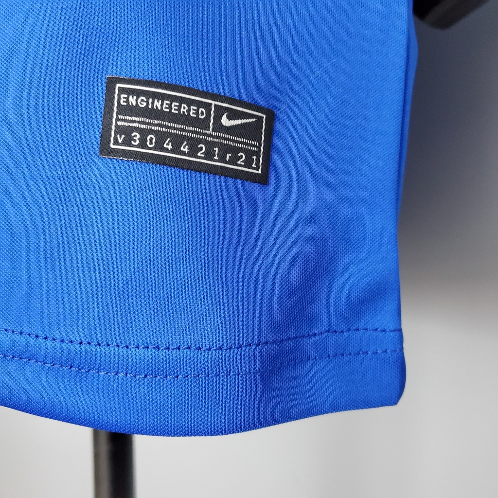 camisa da seleção brasileira azul polo