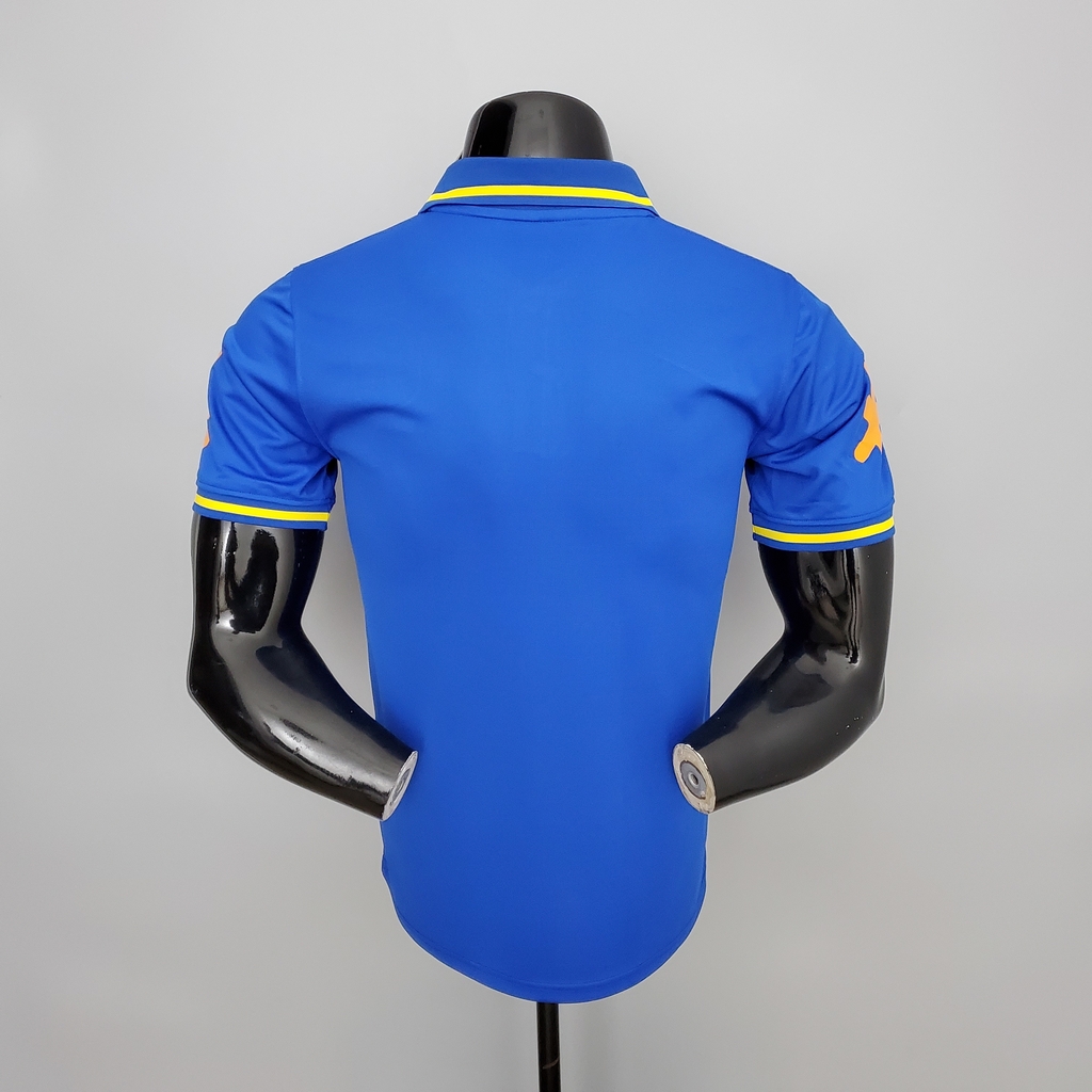 camisa da seleção brasileira azul polo