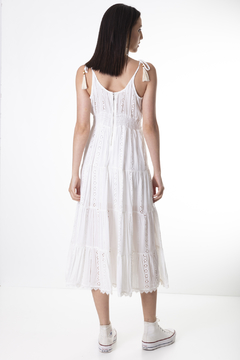 Vestido Laise Linho-Branco-P - comprar online