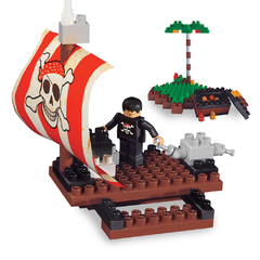 Blocky Balsa Pirata 100 Piezas - comprar online