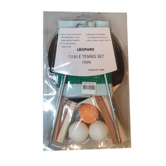 Set Ping Pong Leopard 2 Paletas + 3 Pelotas + Red - comprar online