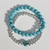 Pulseras en composé Turquesas y Plata