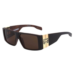Óculos de sol Evoke Bomber WD01 Black Wood Gold Brown Total