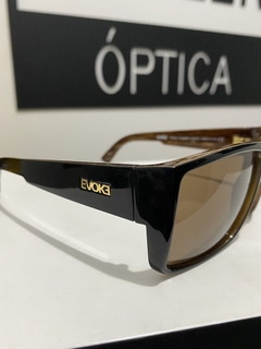 Óculos de Sol Evoke Code WD21 Black Wood Gold Brown Total - comprar online