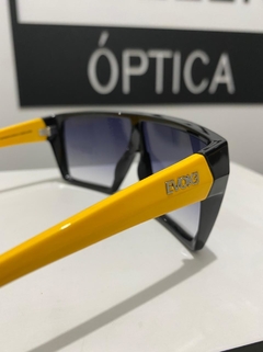 Óculos Solar Evoke Bionic Alfa A06 Black Yellow Shine Silver