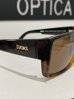 Imagem do Óculos de Sol Evoke Code G21G Black Turtle Gold Brown Total