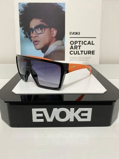 Óculos de sol Evoke Bionic Alfa A08 Black Shine Damask Gold - comprar online