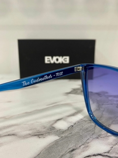 Óculos Evoke The Godmother T02S Crystal Blue Gradient Blue - Óptica Beller 