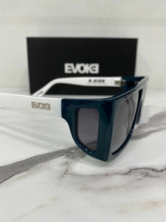 Óculos de sol Evoke B Side EB01 Ocean Green White Silver - Óptica Beller 