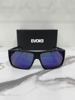 Óculos sol Evoke Code BR06 Black Matte Gold Blue Mirror - comprar online