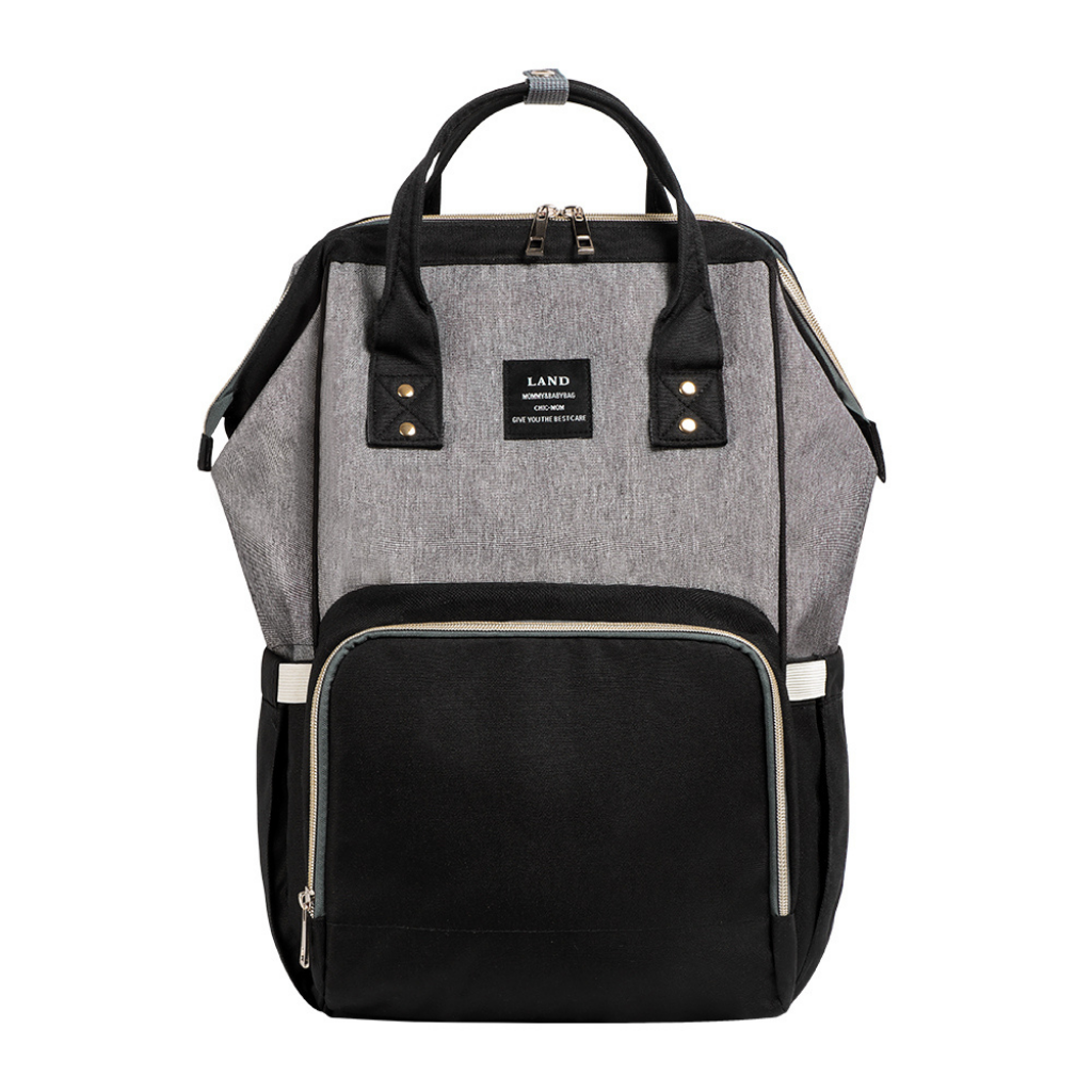 Mochila maternal LAND Gris con negro TRADE STORE